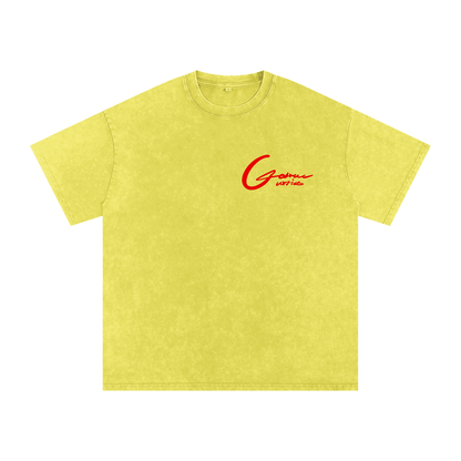 Snow Washed Oversized Cotton T-Shirt