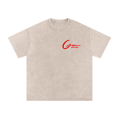 Snow Washed Oversized Cotton T-Shirt